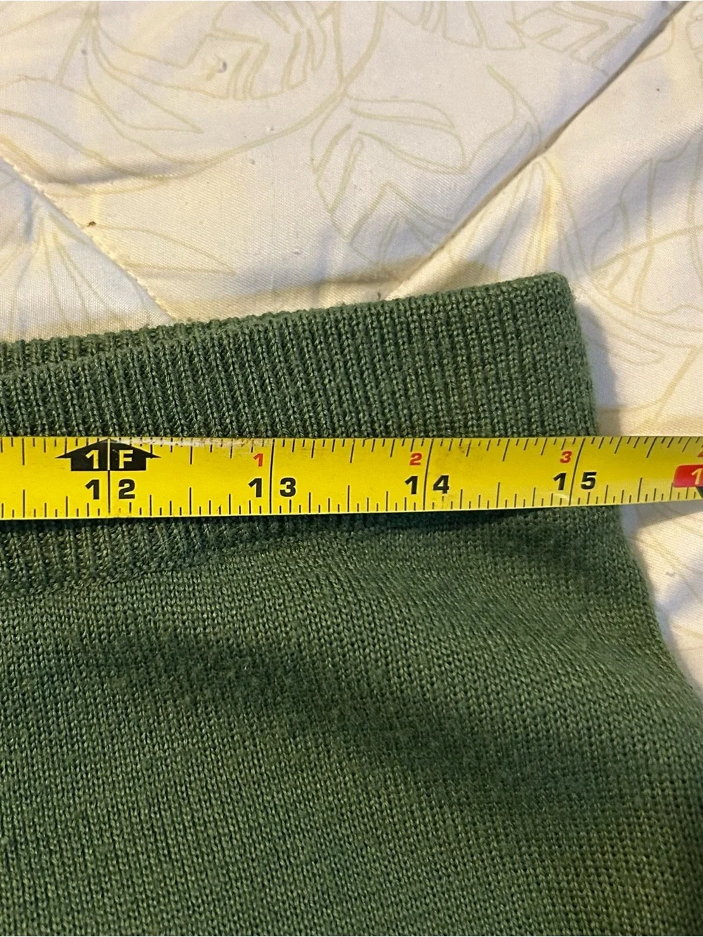 Vintage 90s Forest Green Knit Set Cowl Neck Sweater Leggings Cozy Minimalist L